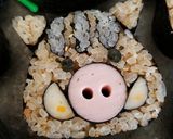 飾り巻き寿司☆いのしし☆節分作り方1写真