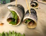 イワシの簡単梅巻き作り方3写真