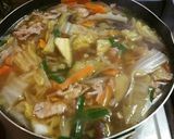 だしが効いてる肉やさいうどん♪作り方13写真