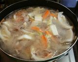 だしが効いてる肉やさいうどん♪作り方11写真