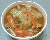 だしが効いてる肉やさいうどん♪作り方15写真