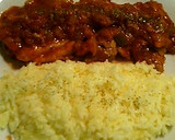 鶏もも肉のトマト煮とサフランライス作り方5写真