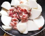 かぶとホウレン草の豚こま炒め作り方2写真