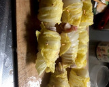 すぐでき！白菜と豚のクルクル巻き(中華餡作り方4写真