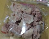 鶏もも肉の甘辛山椒(プチ圧力調理バッグ)作り方1写真
