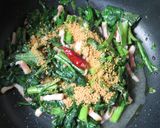 時短簡単☆美味♡春菊とベーコンのパスタ作り方6写真