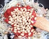 鯖水煮缶と大豆缶の簡単★トマト煮込み作り方4写真