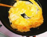 簡単♪ミネストローネ風スープオムライス作り方7写真