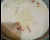 時短✽別茹でなしのクリームパスタ作り方3写真