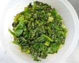 レンジ3分半！かぶの葉のごま和え作り方6写真