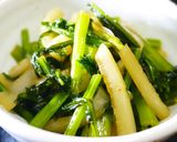 レンジ3分半！かぶの葉のごま和え作り方10写真