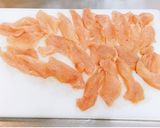 ♡鶏むね肉のパン粉焼き♡オーロラソースで作り方2写真