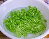 食感を楽しむ♫　豆苗のミモザサラダ風作り方2写真