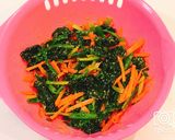 レンジで簡単！ほうれん草と人参の胡麻和え作り方6写真