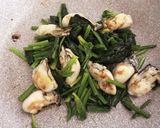 牡蠣とほうれん草のバター醤油炒め作り方3写真