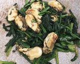 牡蠣とほうれん草のバター醤油炒め作り方4写真