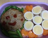 時短簡単のっけオムライス弁当作り方3写真