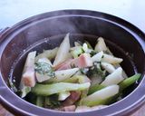 レンジで簡単！長芋とセロリのベーコン炒め作り方4写真