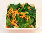 レンジで簡単！ほうれん草と人参の胡麻和え作り方3写真