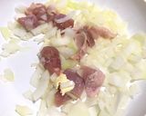 フライパン1つで簡単、親子オム丼作り方1写真