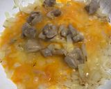 フライパン1つで簡単、親子オム丼作り方2写真