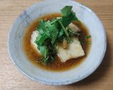 オリゴ糖レシピ　なめこ入り揚げ出し豆腐作り方11写真