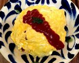 チキンラーメンでコク旨オムライス作り方4写真
