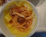 乾麺で作るオムパスタ？うどん作り方4写真