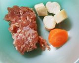 離乳食中期～　＊麩んわり鶏だんご＊作り方2写真