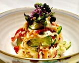 酒粕で〜カニかまと胡瓜のわさび和え作り方3写真
