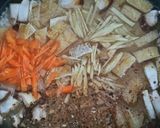 茅乃舎だしで生姜炊き込みごはん作り方1写真