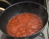 鯖水煮・トマト缶のアラビアータ(パスタ)作り方3写真