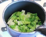 鍋の野菜で簡単！白菜と鶏団子の汁ビーフン作り方3写真