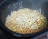 プチッと鍋キムチ味de豆もやしご飯作り方4写真