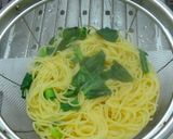 豚肉と小松菜のクリームパスタ作り方4写真