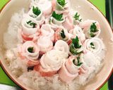 豚肉と大葉と大根のみぞれ蒸し作り方3写真