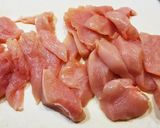 市販のタレで手抜きの日♪簡単鶏むね肉炒め作り方1写真