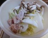 鶏すき鍋焼きうどん作り方1写真