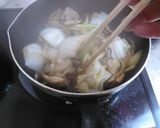 鶏すき鍋焼きうどん作り方2写真