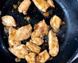 鶏むね肉のニンニク酢醤油照り焼き♪作り方13写真