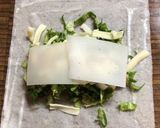 お餅とキャベツで洋風春巻き作り方6写真