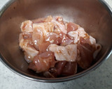 鶏肉とにんにくの芽の中華風炒め作り方1写真