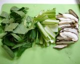 簡単！豚小松菜の昆布茶炒め作り方1写真