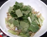簡単！豚小松菜の昆布茶炒め作り方3写真