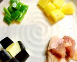 鶏ももとなすのじゃがバター炒め☆作り方1写真