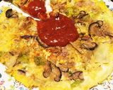 お好み焼き風スパニッシュオムレツ作り方5写真