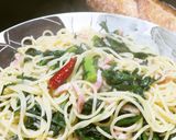 菜の花とベーコン＆ガーリックの美味パスタ作り方15写真