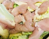 鶏肉のキャベツ＆レタスがスッキリ野菜茸鍋作り方2写真