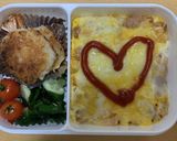 お弁当に！簡単レンジでチーズオムライス作り方10写真