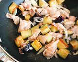 茄子と豚バラの和風パスタ作り方2写真